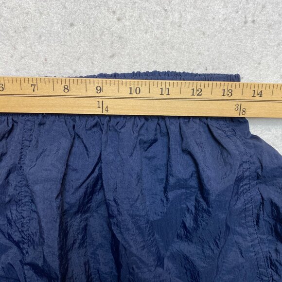 Vintage Nike Logo Swim Trunks Men's XL Blue Swoosh Shorts Black Tag - Picture 5 of 8